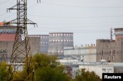FILE - The Zaporizhzhia Nuclear Power Plant is seen outside Enerhodar in the Zaporizhzhia region, Oct. 14, 2022.