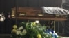 The body of slain Elvis Nyathi at a memorial service in Johannesburg, South Africa.
