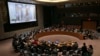FILE - U.N. Security Council meeting.