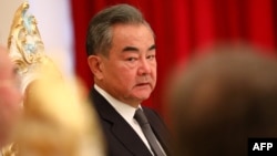 တရုတ်နိုင်ငံခြားရေးဝန်ကြီး Wang Yi. (ဇူလိုင် ၁၄၊ ၂၀၂၁)
