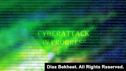 FILE – An illustration of a cyberattack in progress. (Diaa Bekheet)