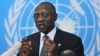 FILE - General Babacar Gaye, the UN secretary-general's representative to the Central African Republic, Feb. 6, 2014.