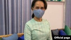 နိုင်ငံတော် အတိုင်ပင်ခံပုဂ္ဂိုလ် ဒေါ်အောင်ဆန်းစုကြည်။ (ဓာတ်ပုံ - Aung San Suu Kyi - မေ ၁၄၊ ၂၀၂၀)