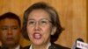 FILE - Yanghee Lee, U.N. special rapporteur on human rights in Myanmar, says freedoms of expression, assembly and association have been stifled in the country.