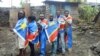 Les militants de la Lucha posent pour la photo après leur sortie de prison, à Goma, le 26 juillet 2016