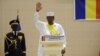 Idriss Deby Itno, lors de son investiture, le 8 août 2016. (VOA/André Kodmadjingar)