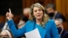 Canada's Minister of Foreign Affairs Joly speaks in the House of Commons in Ottawa