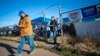 Voters arrive at polling station on the Navajo Nation in Fort Defiance, Ariz., on Election Day, Nov. 5, 2024.