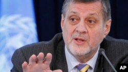 FILE - Jan Kubis, the U.N. Secretary-General's special representative to Afghanistan.
