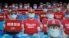 Dummies replaced audience due to the outbreak of the coronavirus disease (COVID-19) at the first professional baseball league game of the season at Taoyuan International baseball stadium in Taoyuan city, Taiwan, April 11, 2020.