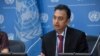 Javaid Rehman, pelapor khusus PBB untuk hak asasi manusia di Iran, memberikan pengarahan kepada wartawan di markas besar PBB di New York, 24 Oktober 2018. (Foto: Courtesy: E. Schneider/UN)