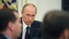 Russian President Vladimir Putin chairs a meeting of the Security Council in Moscow's Kremlin, March 21, 2014. 