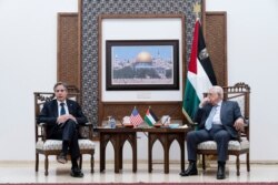 El secretario de Estado de EE. UU., Antony Blinken sostuvo el martes 25 de mayo de 2021 un encuentro con el presidente de la Autoridad Palestina, Mahmoud Abbas en Ramallah.