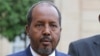 FILE - Somalia President Hassan Sheikh Mohamud addresses the media.