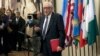 United Nations Special Envoy Lakhdar Brahimi talks to the media after briefing a United Nations Security Council meeting on Syria at U.N. headquarters in New York, March 13, 2014. 